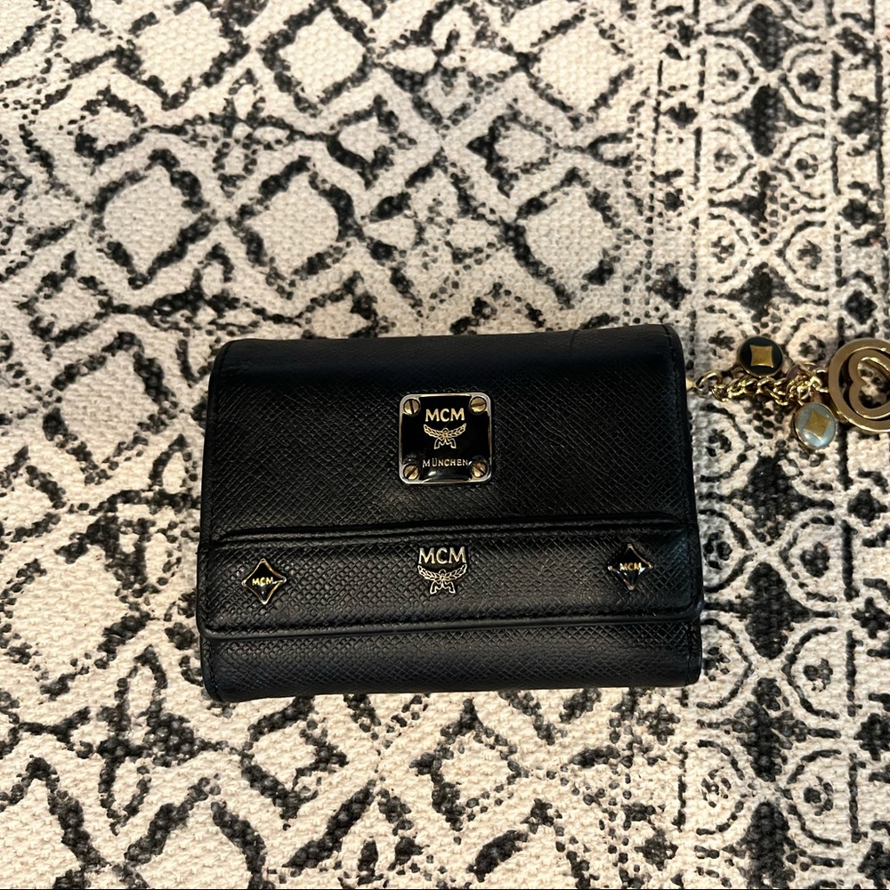 Mcm tri fold wallet
